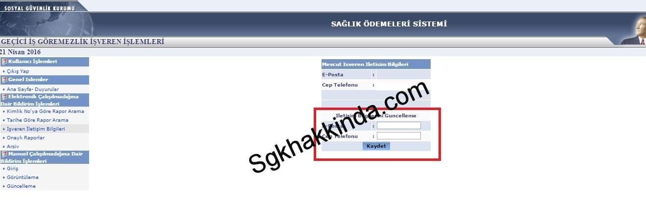 İşçilerin aldığı raporlar mail adresinize gelsin rapor 1 - İşçilerin aldığı raporlar mail adresinize gelsin