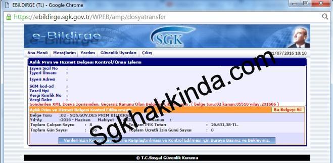 Gönderilen xml dosya içerisinden onaylı/hatalı belgeler çıkarılmıştır e bildirgee - Gönderilen xml dosya içerisinden onaylı/hatalı belgeler çıkarılmıştır