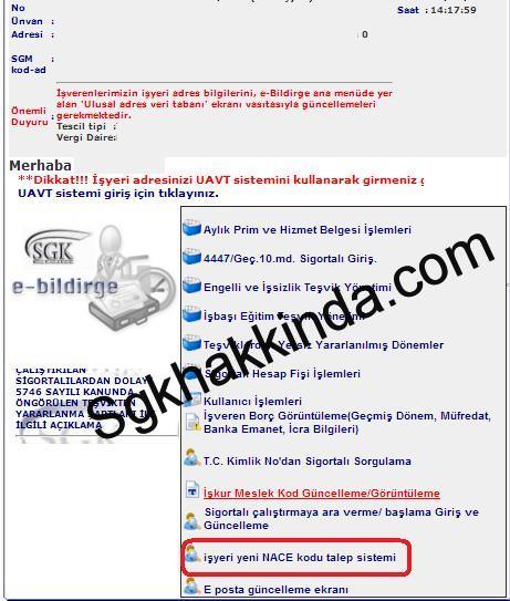 E-bildirge ile nace kodu değişikliği yapabilirsiniz nace - E-bildirge ile nace kodu değişikliği yapabilirsiniz