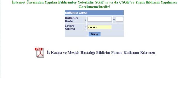 iş kazası bildirimi nasıl yapılır?
