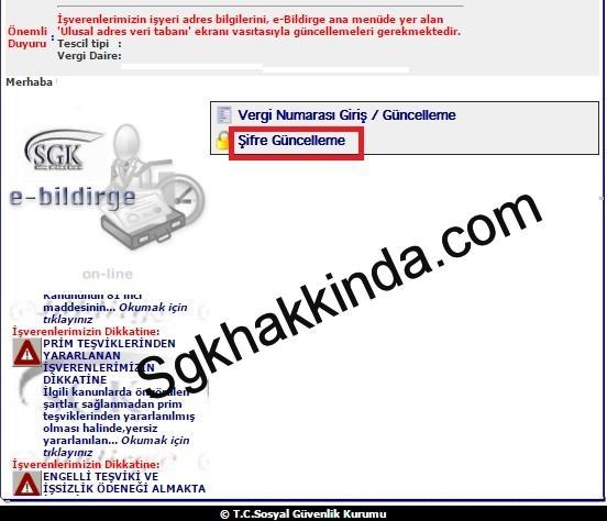 E-bildirge şifre değişikliği nasıl yapılır? e bildirge şifre 2 1 - E-bildirge şifre değişikliği nasıl yapılır?