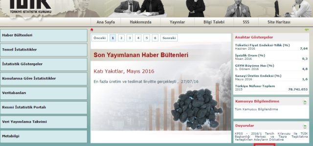 Tüik 3 aylık sanayi istihdam anketi kaldırıldı